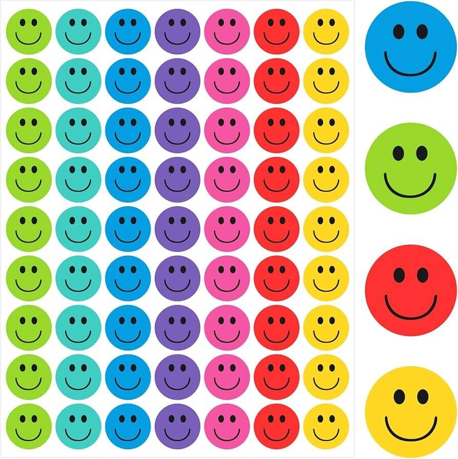 1260 Pack Smile Face Stickers 1 Inch Colorful Happy Face Stickers Reward Motivational Smiley Stickers Incentive Smiley Labels Behavior Chart Stickers For Students Kid Teacher Toddler 20 Sheets Amazon Sg Beauty