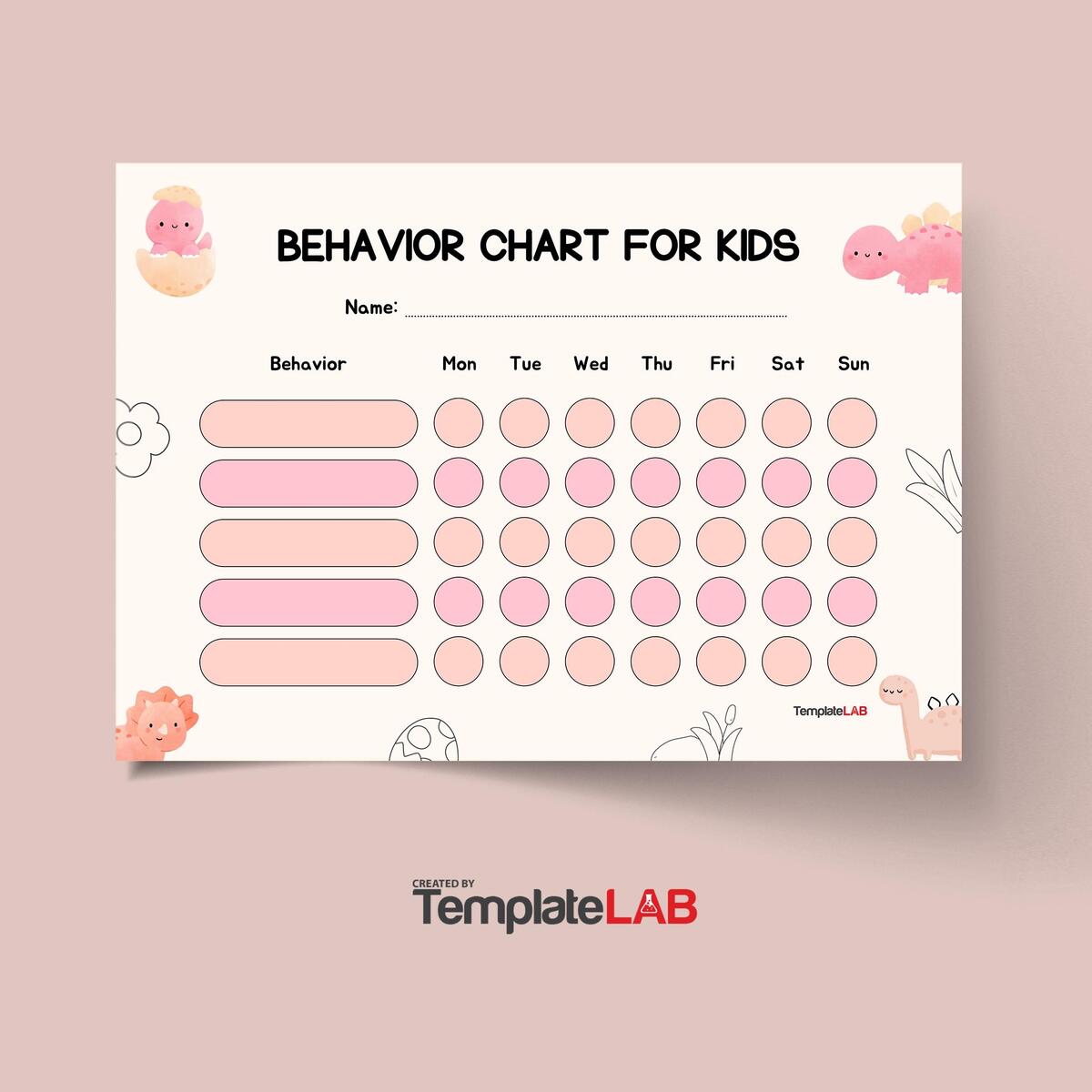 19 Printable Behavior Chart Templates For Kids TemplateLab