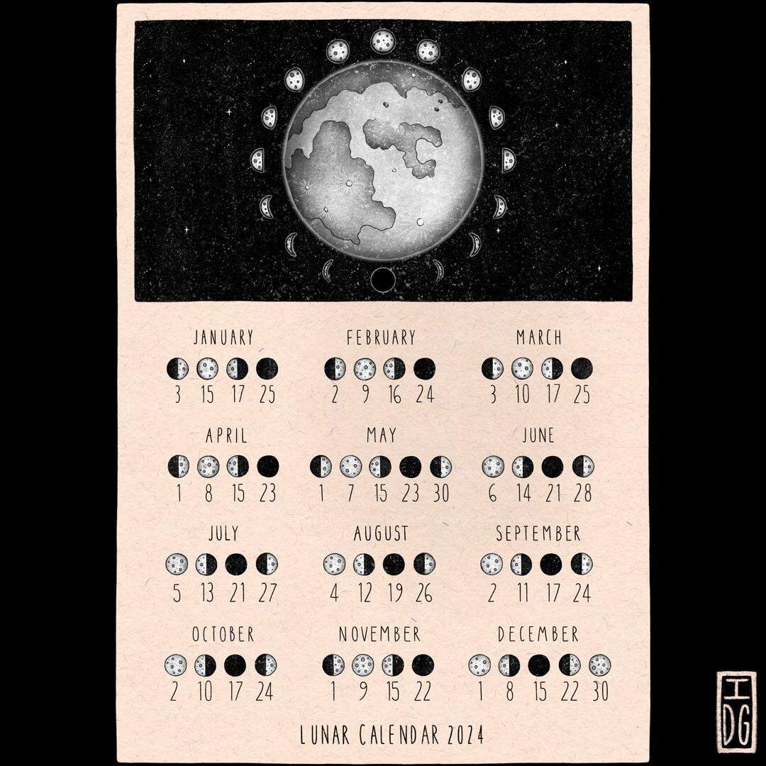 2024 Lunar Calendar R ProCreate