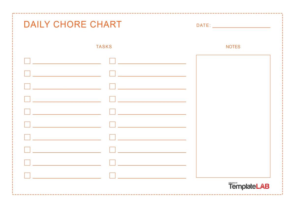 Free Customizable Chore Chart Templates To Print Canva