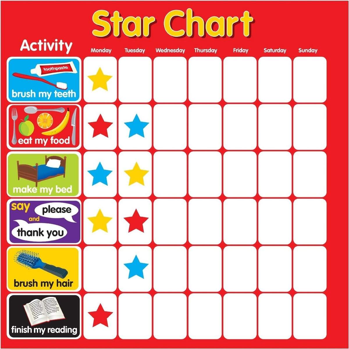 5 Year Old Reward Chart Free Educative Printable