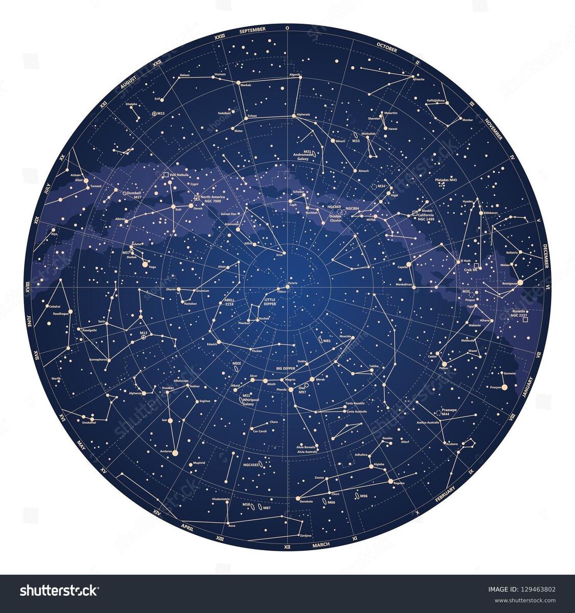 6 Hundred Northern Hemisphere Constellation Chart Royalty Free Images Stock Photos Pictures Shutterstock
