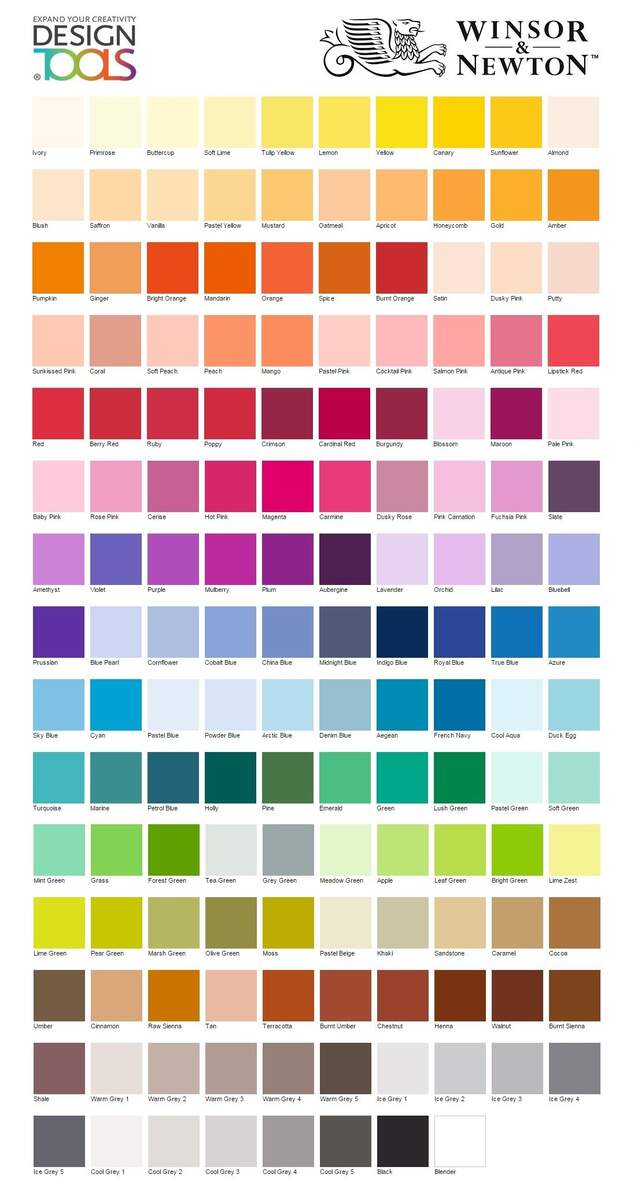 7 Color Charts Ideas Color Chart Marker Art Color