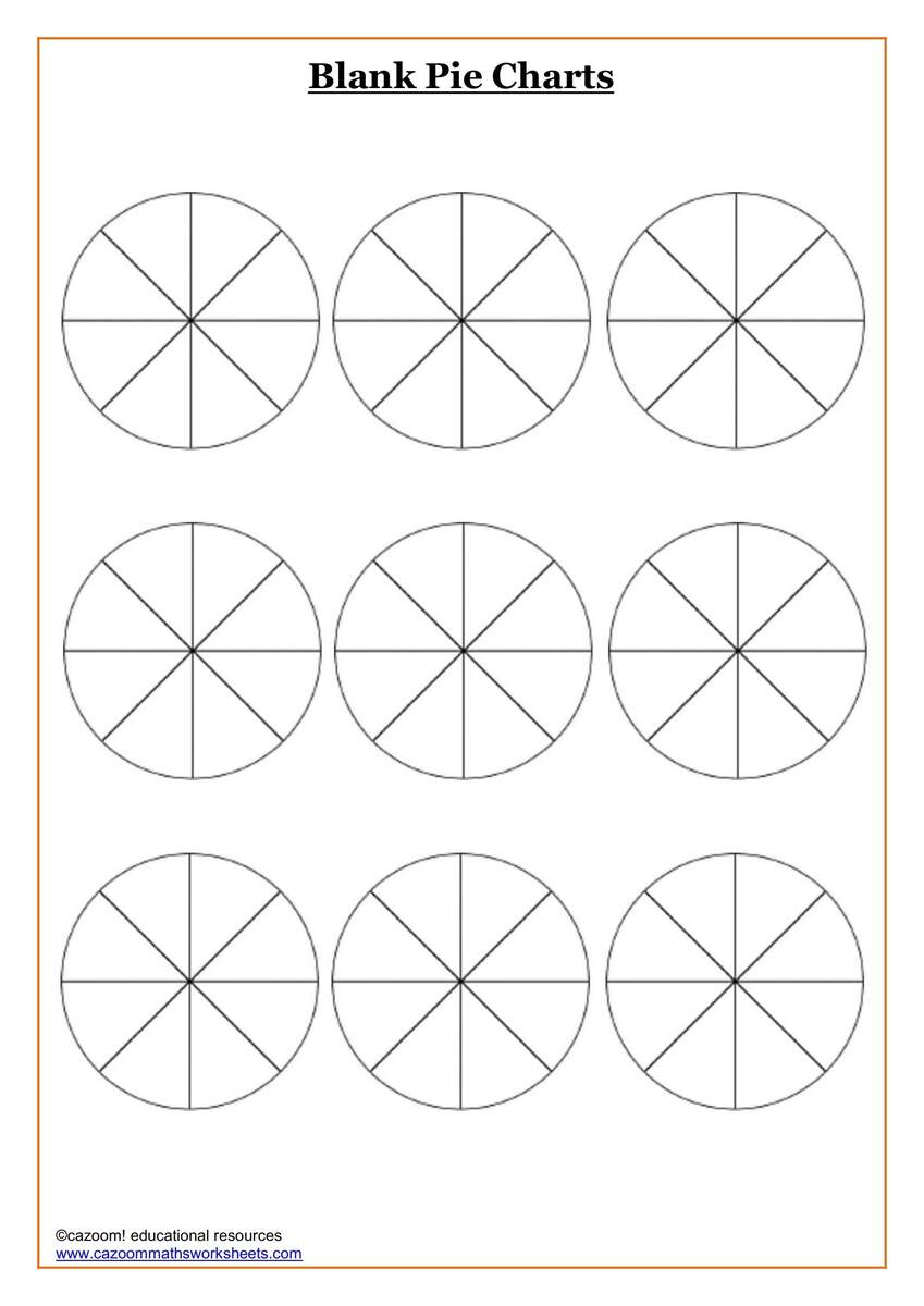 Blank Pie Charts