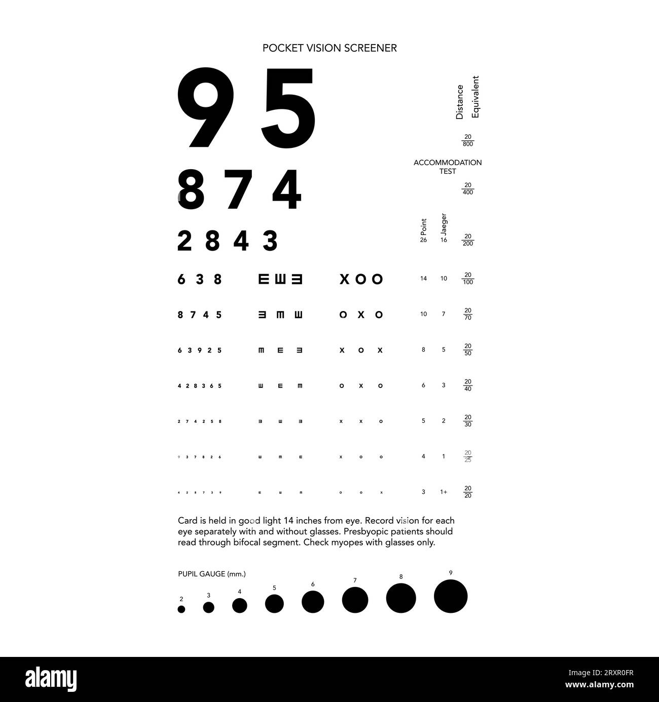Brand New Ultimate Pocket Eye Chart Rosenbaum Snellen Brand New Ultimate Pocket Eye Chart Rosenbaum Snellen