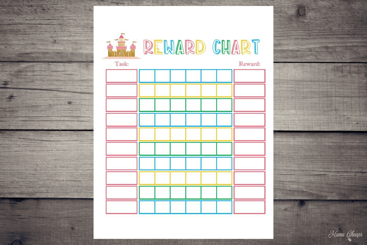 Castle Themed Reward Chart Printable For Kids Mama Cheaps