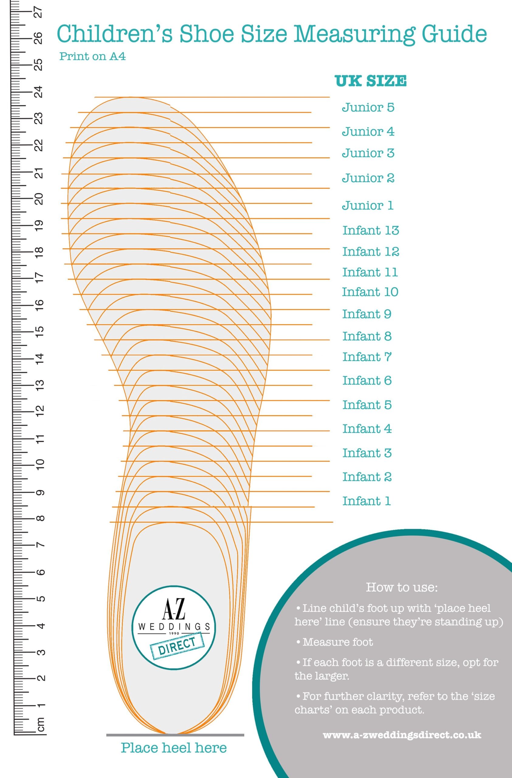 Children 039 S Shoe Size Measurement Chart Printable Size Calculator Clarks Kids Sizing Printable Shoe Child Shoes Size
