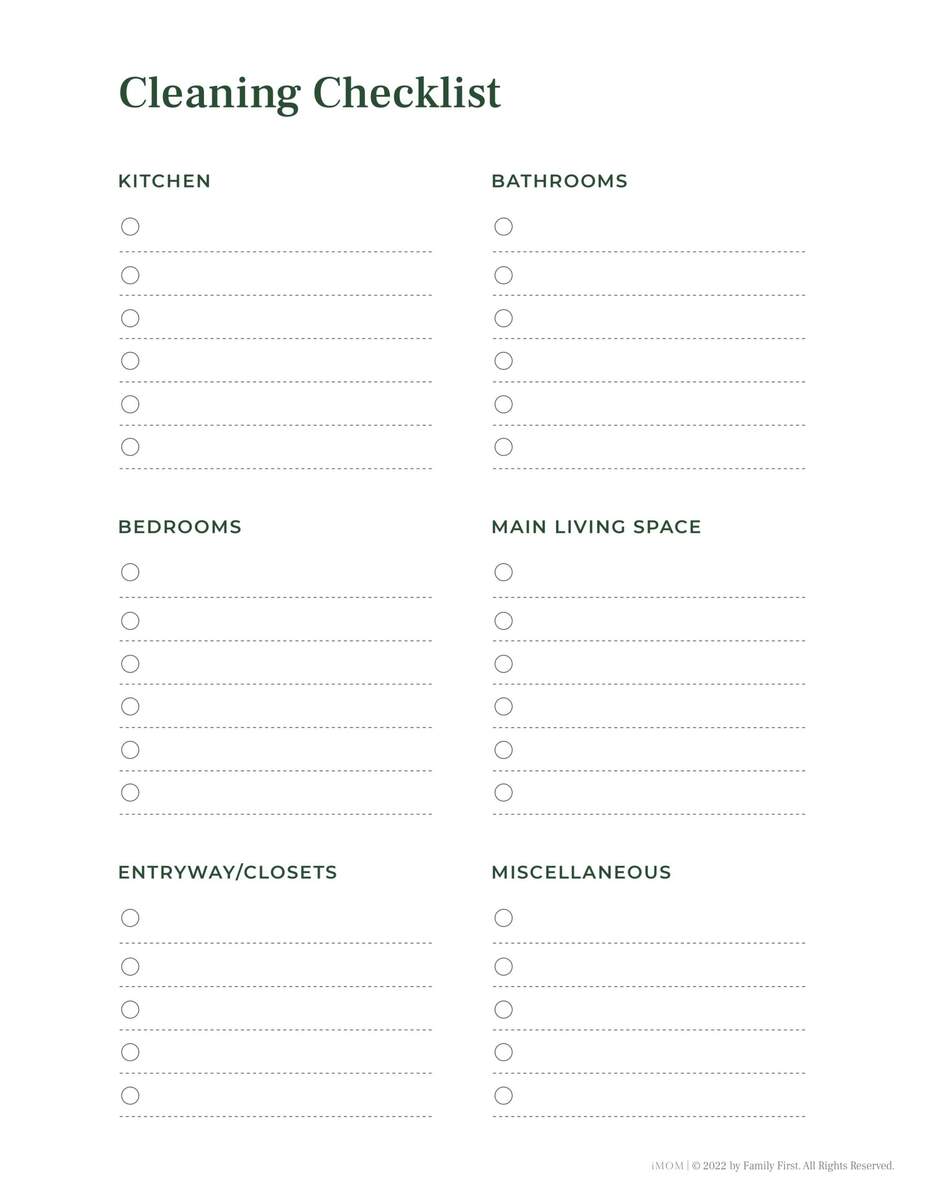 Chore Chart For Adults IMOM Free And Customizable Chore Templates