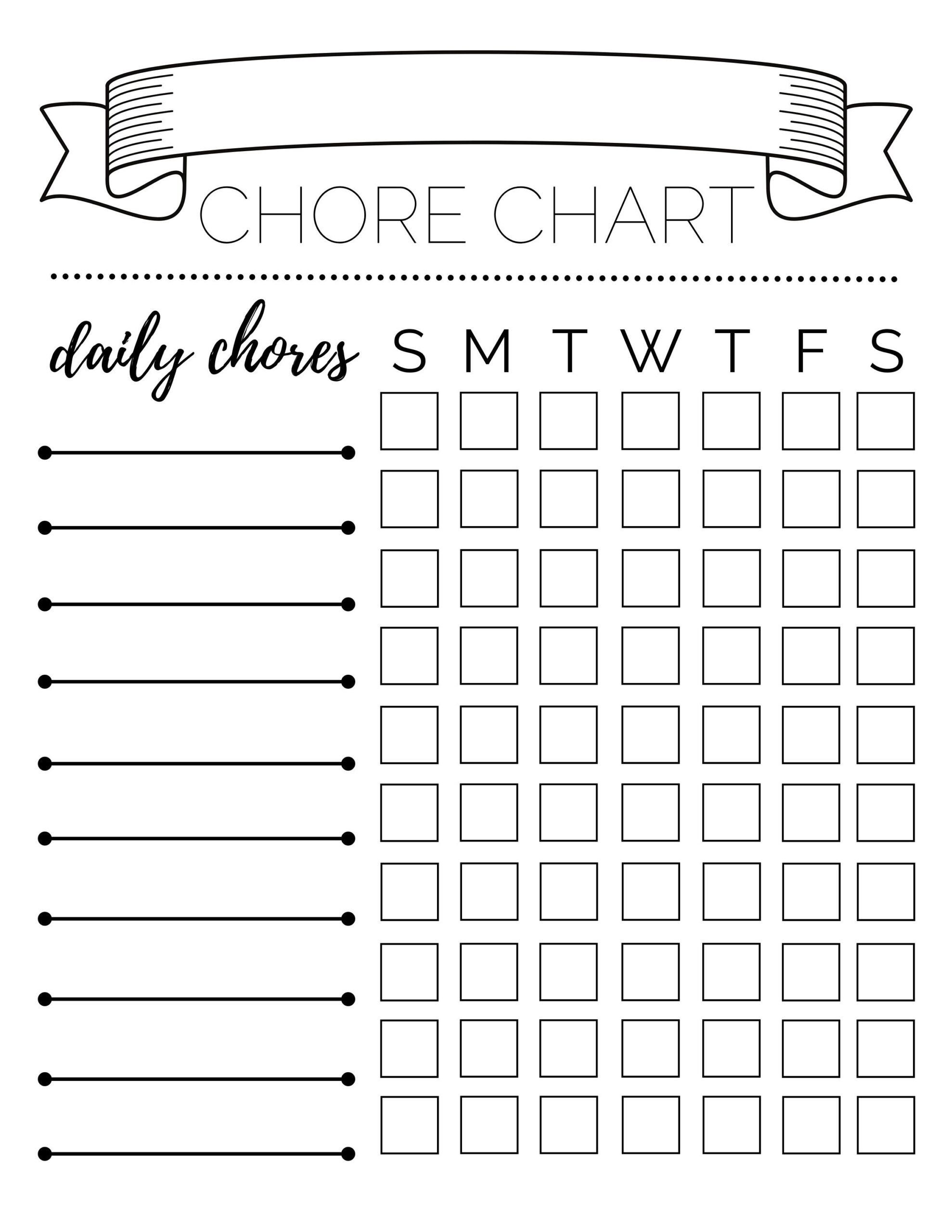 Daily And Weekly Chore Chart Chore Chart Kids Chore Chart Printable Kids Chore Chart Printable Kids Chore Chart Customized Chore Chart Etsy Israel