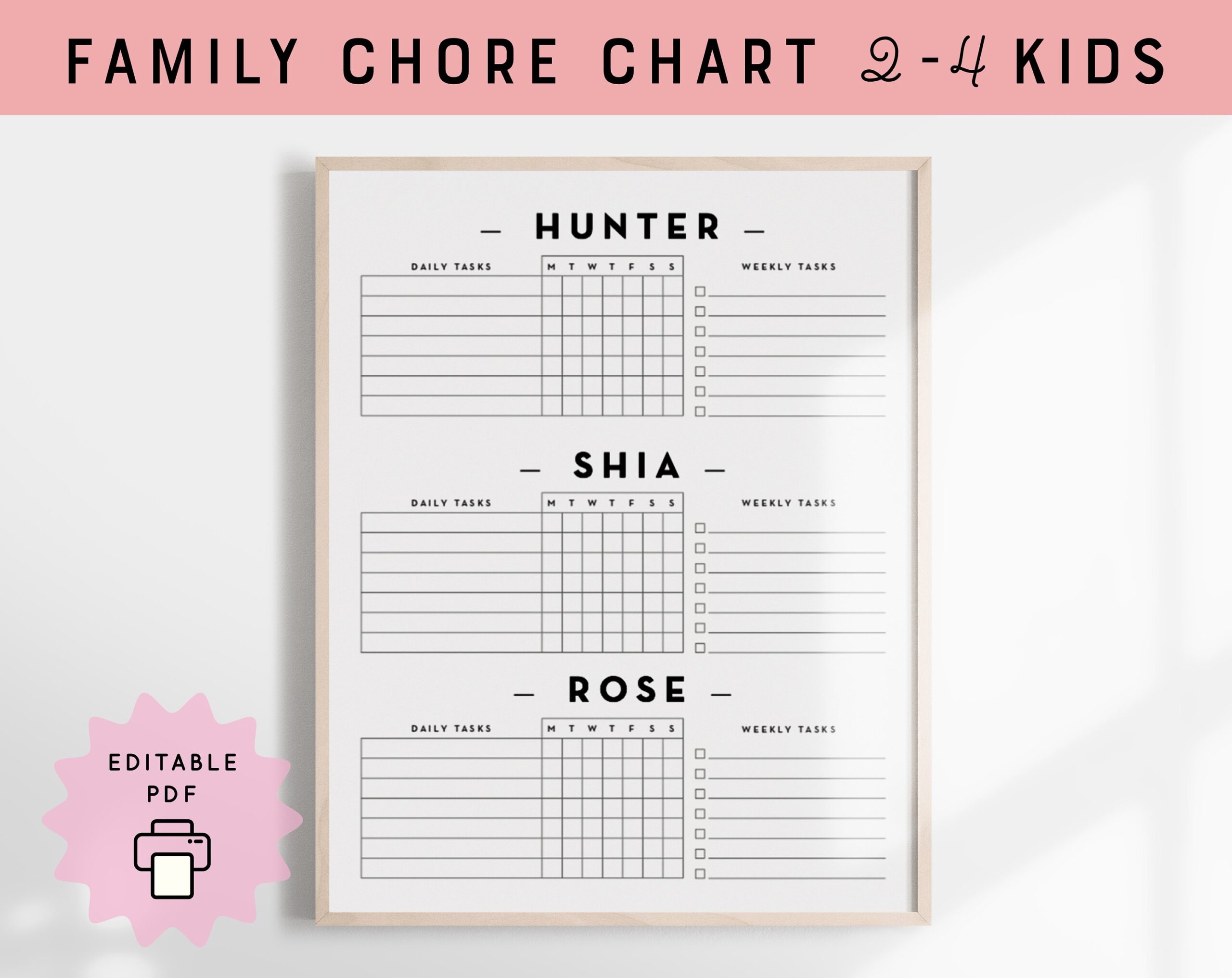 5 Best Chore Chart Templates For Multiple Kids 2025 Milwaukee With Kids