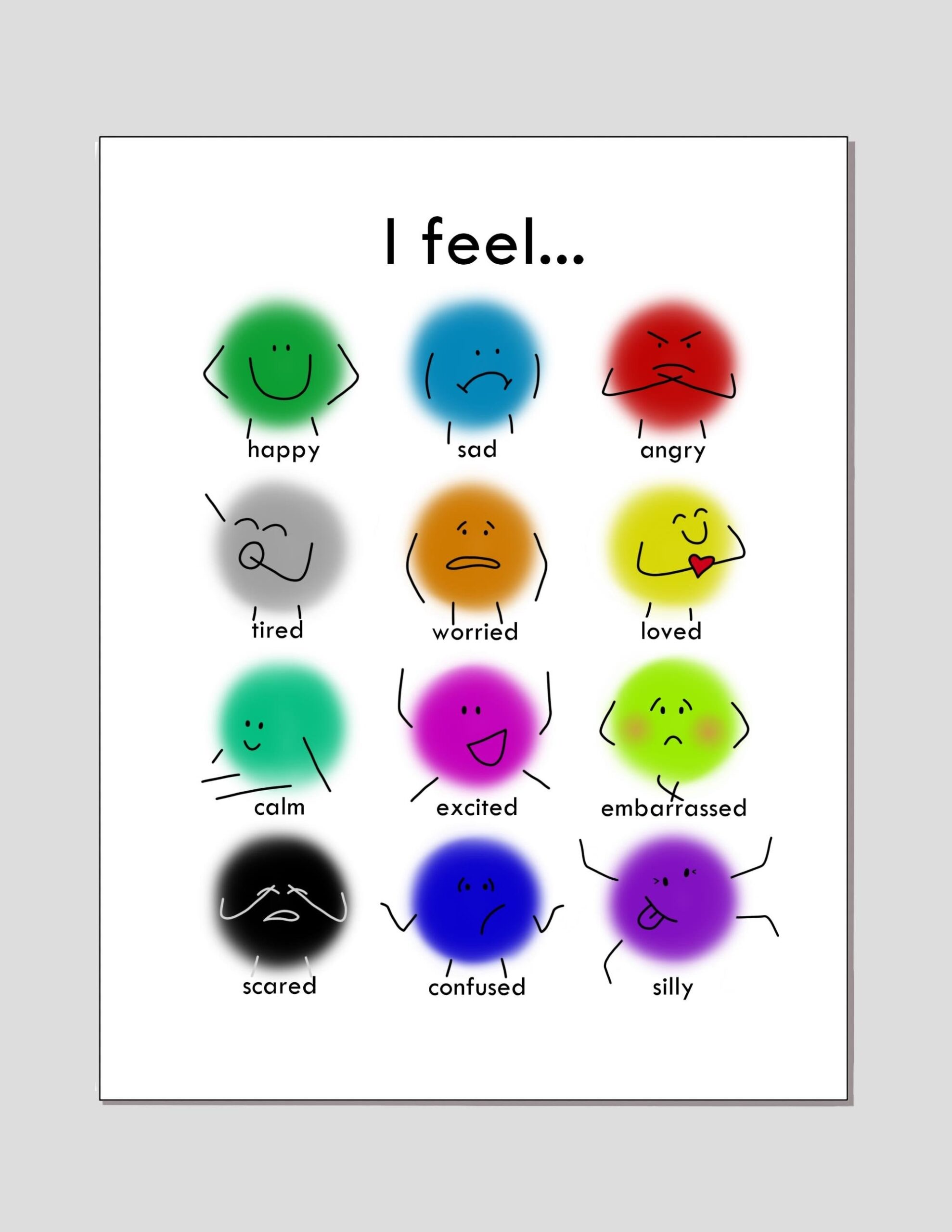 Free Printable Feelings Chart Bundle For Kids