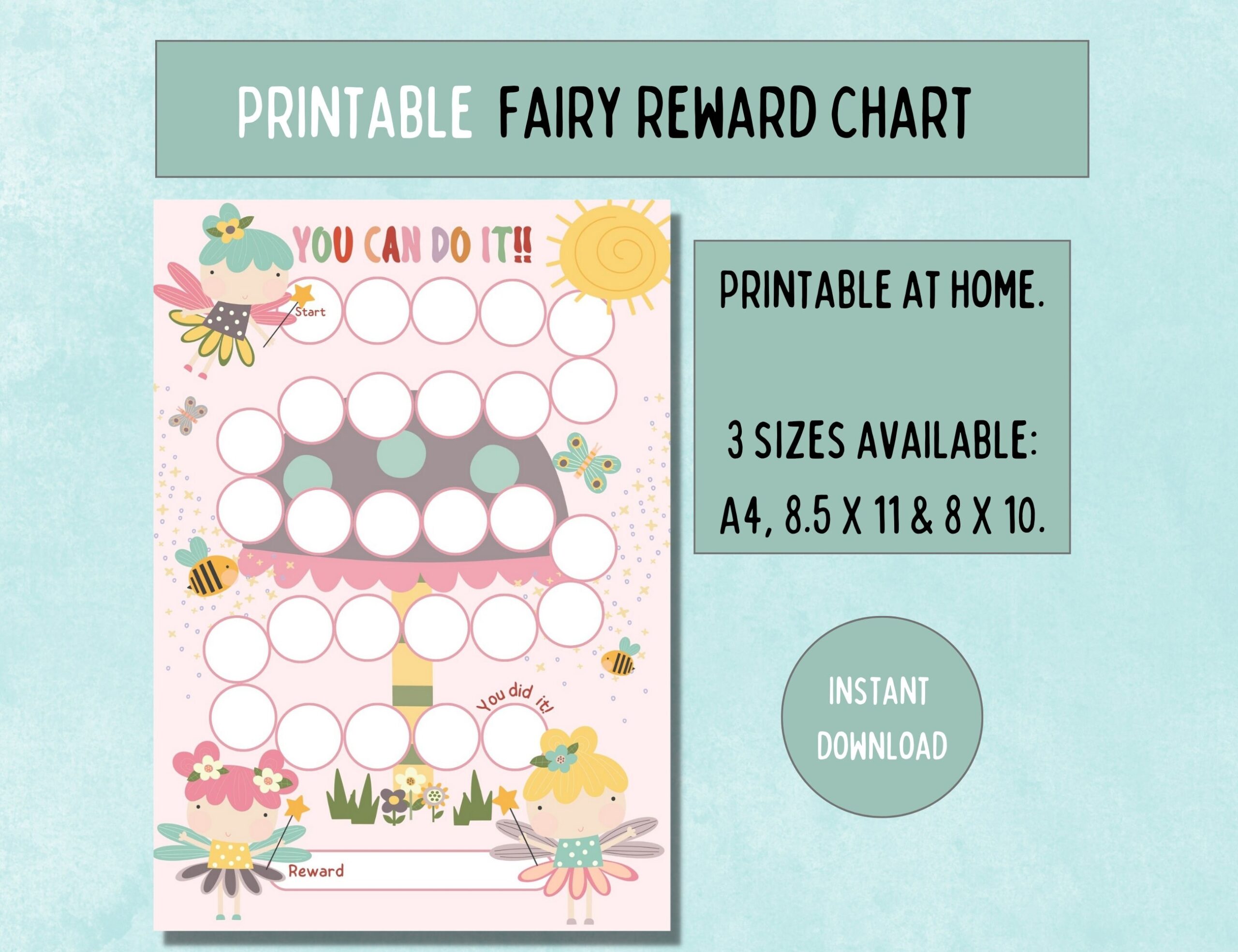 Fairy Reward Chart Printable Kids Chore Potty Training Digital Download Etsy Fairy Reward Chart Printable Kids Chore Potty Training Digital Download Etsy