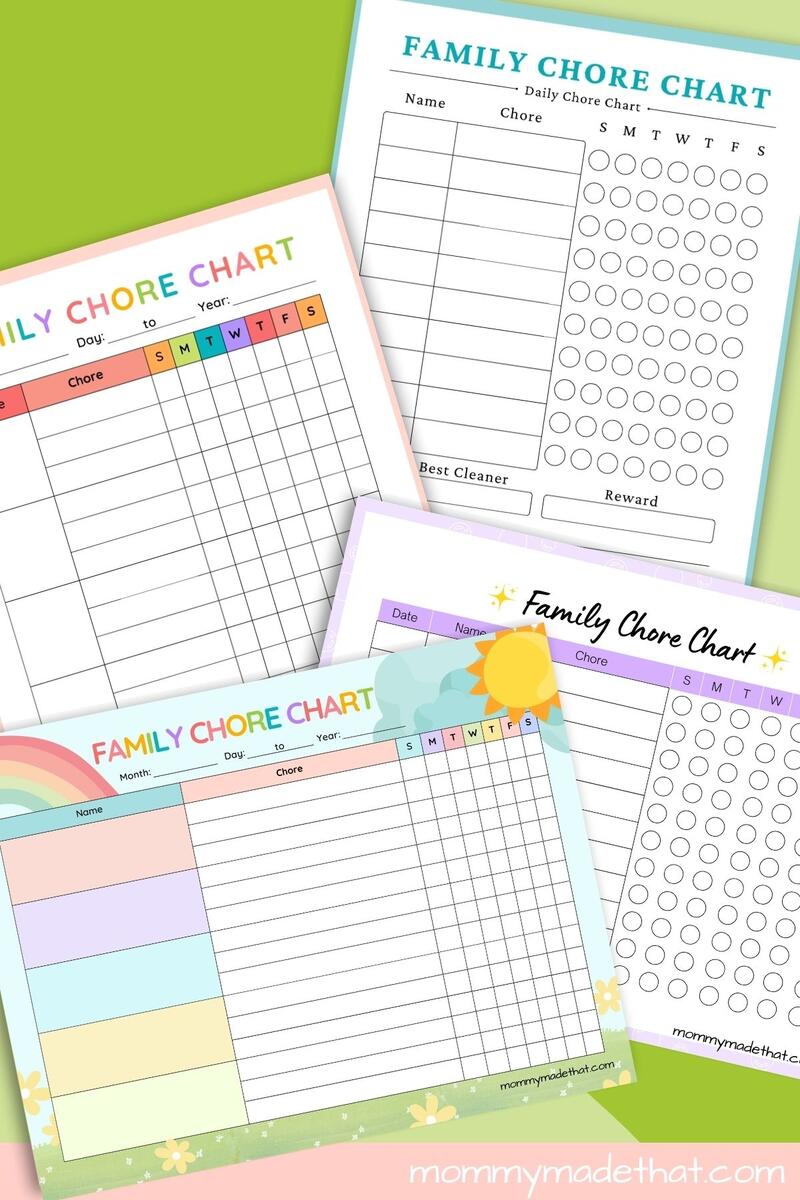 Family Chore Charts Free Printable Templates Family Chore Charts Free Printable Templates