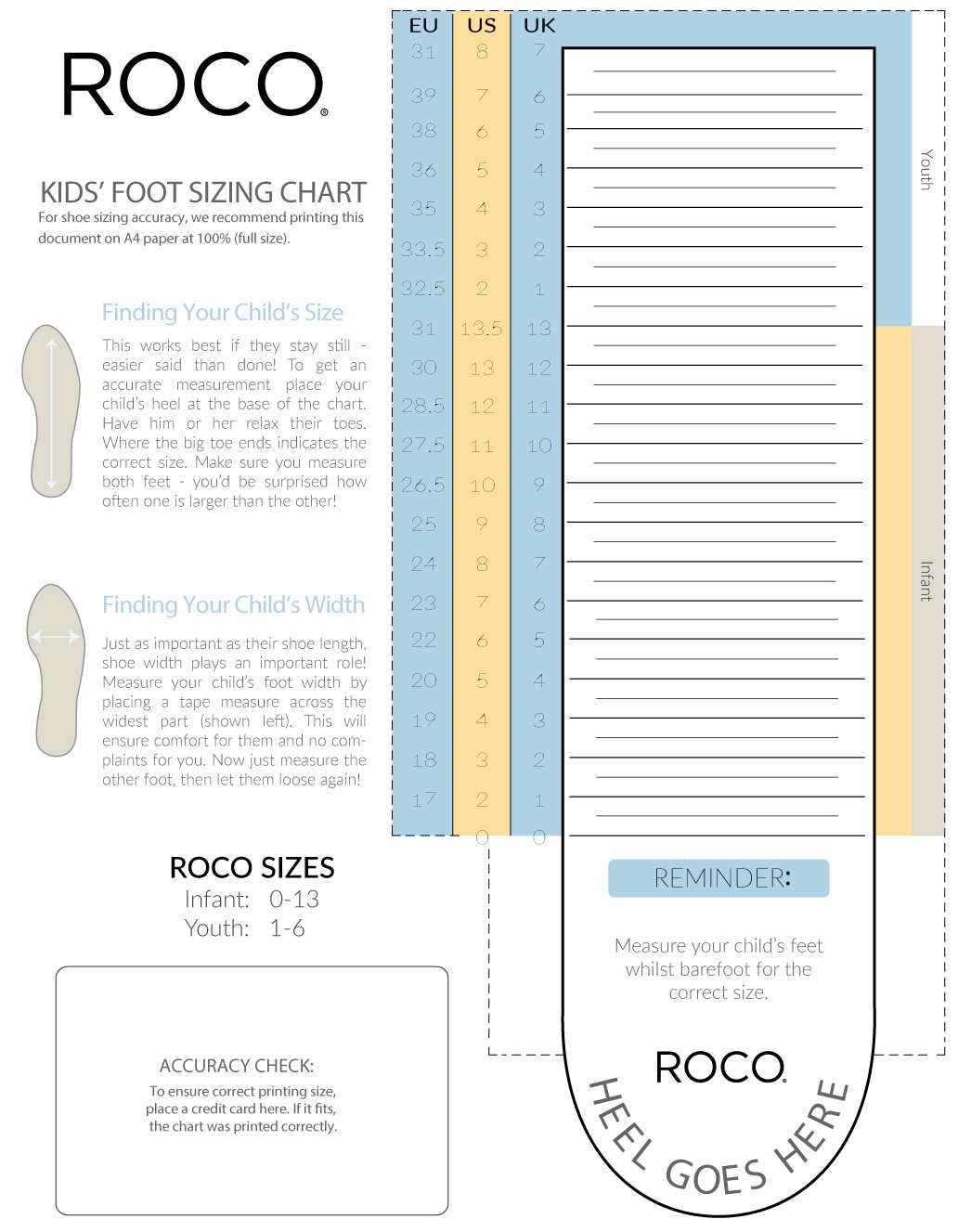 For Kids Girl Foot Size Chart Foot Size Shoe Size Women To Kids Shoe Size Measure