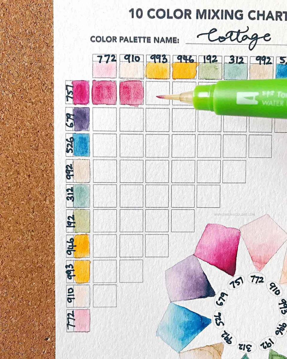 Free Color Mixing Chart Pdf Print And Paint Free Color Mixing Chart Pdf Print And Paint