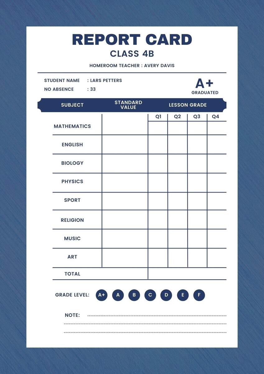 Free Custom Printable College Report Card Templates Canva Free Custom Printable College Report Card Templates Canva