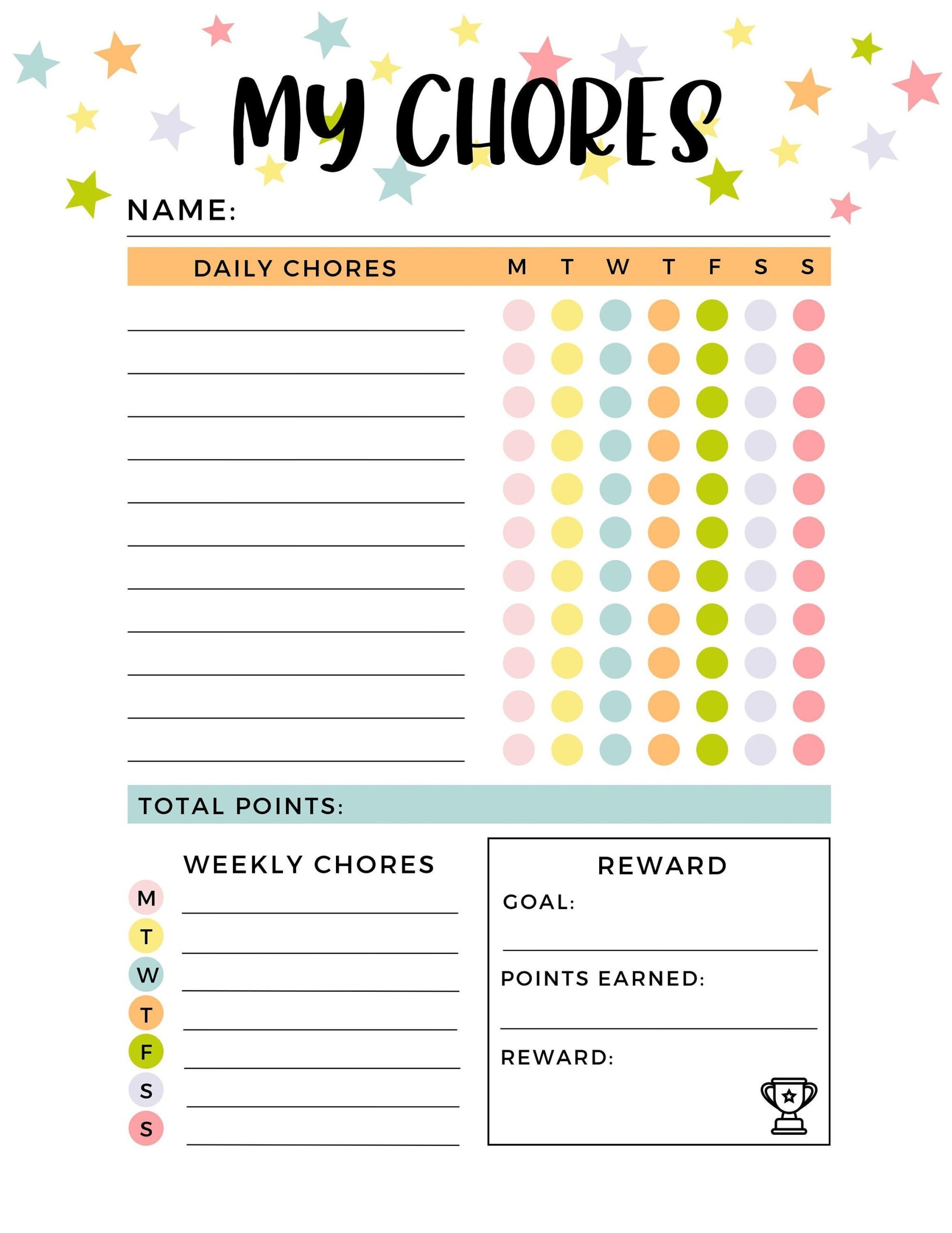 Free Free Printable Chore Reward Charts Download Free Free Printable Chore Reward Charts Png Images Free Worksheets On Clipart Library