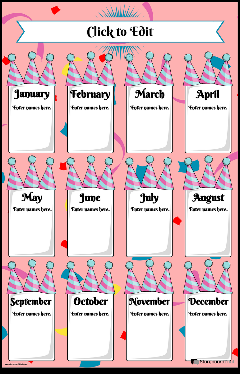 Free Happy Birthday Poster Templates Storyboard That