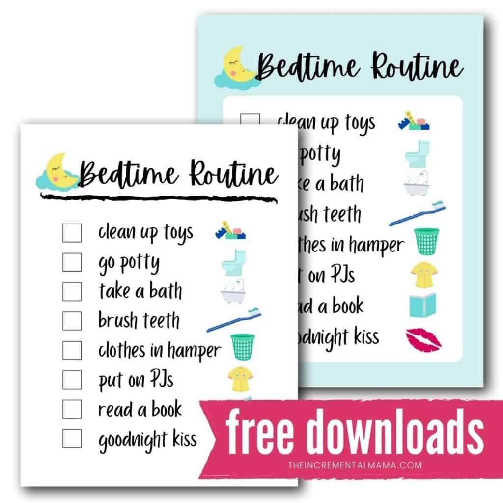 Free Printable Bedtime Routine Chart For A Smooth Tear Free Evening Free Routine Activity Charts Customizable For Your Family