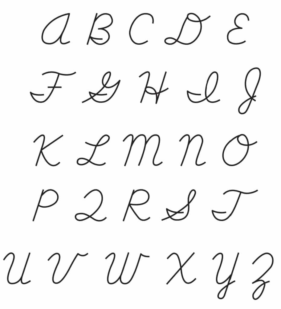 Cursive Handwriting Practical Pages