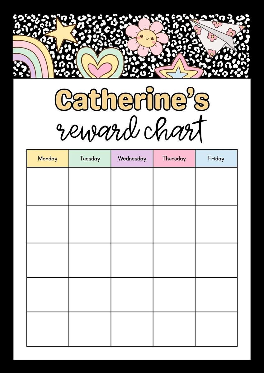 19 Printable Behavior Chart Templates For Kids TemplateLab