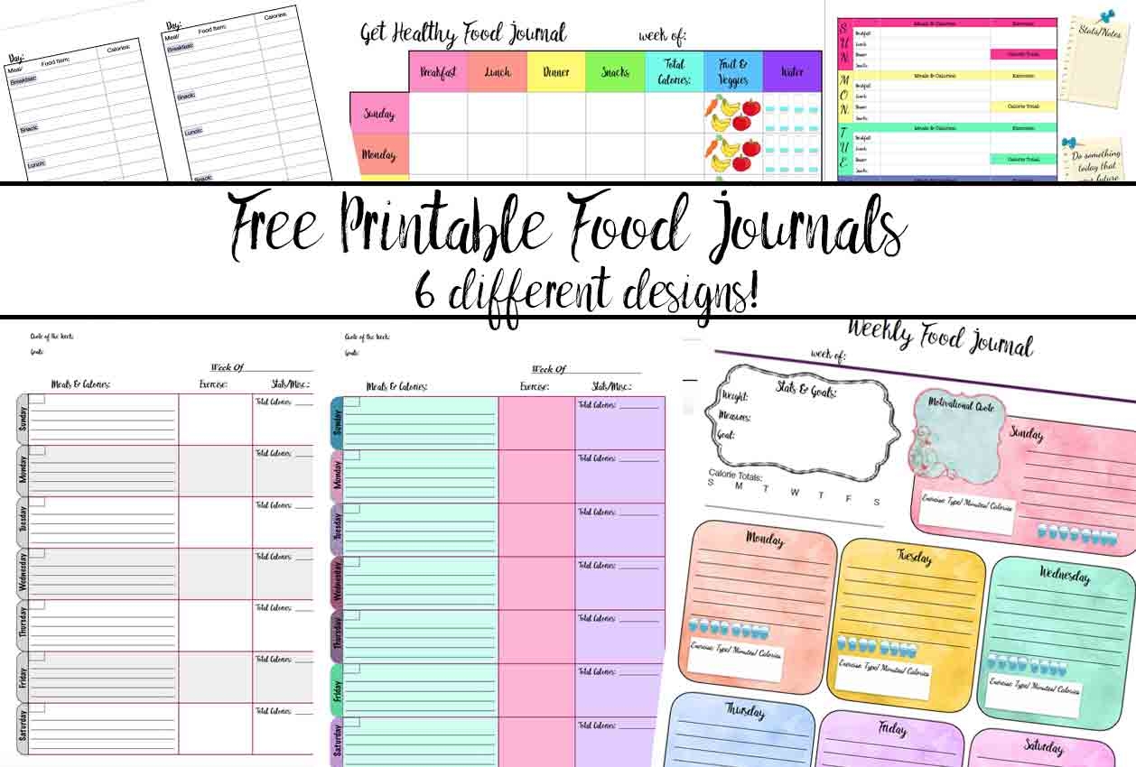 Free Printable Food Diary Template