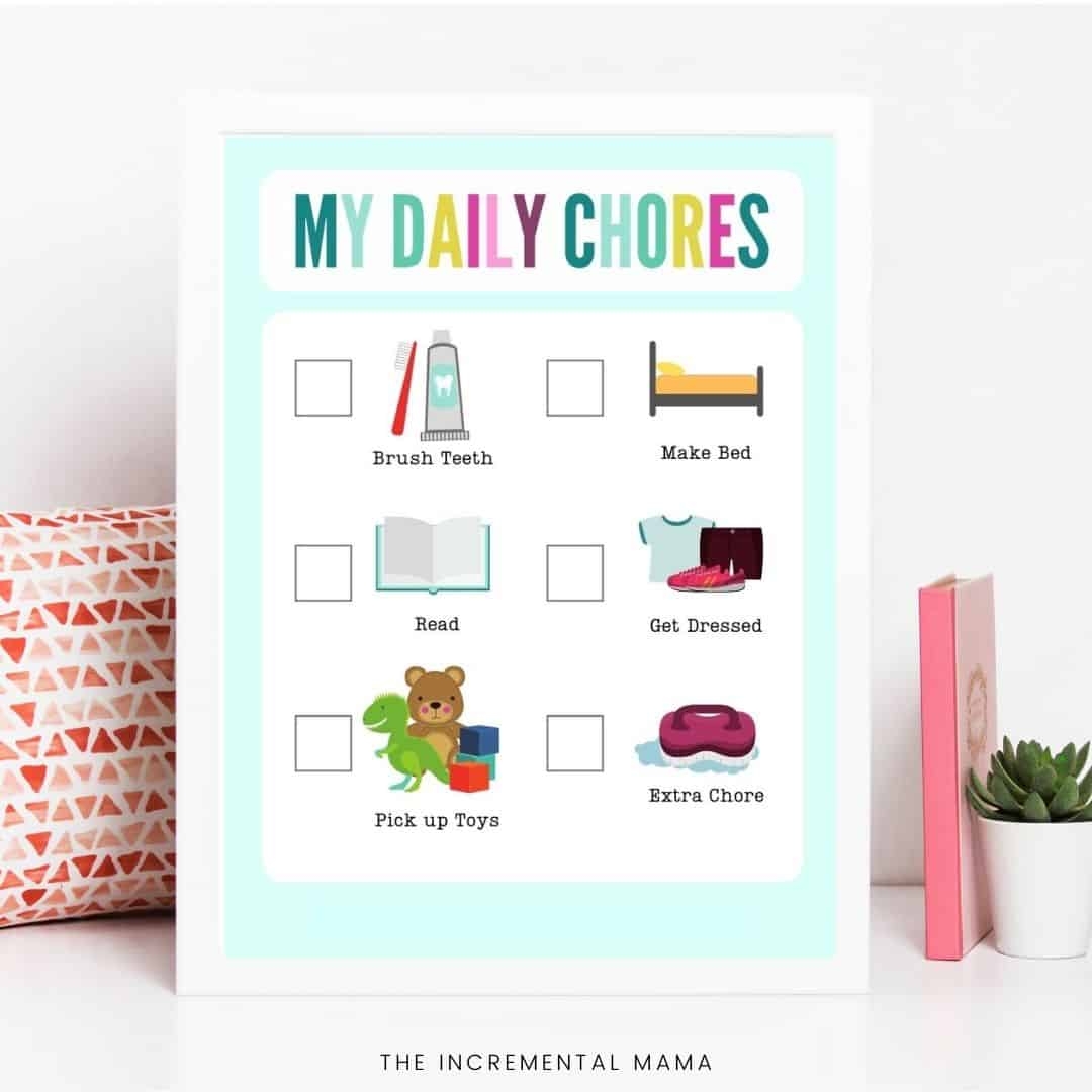Free Printable Chores Guide For Kids