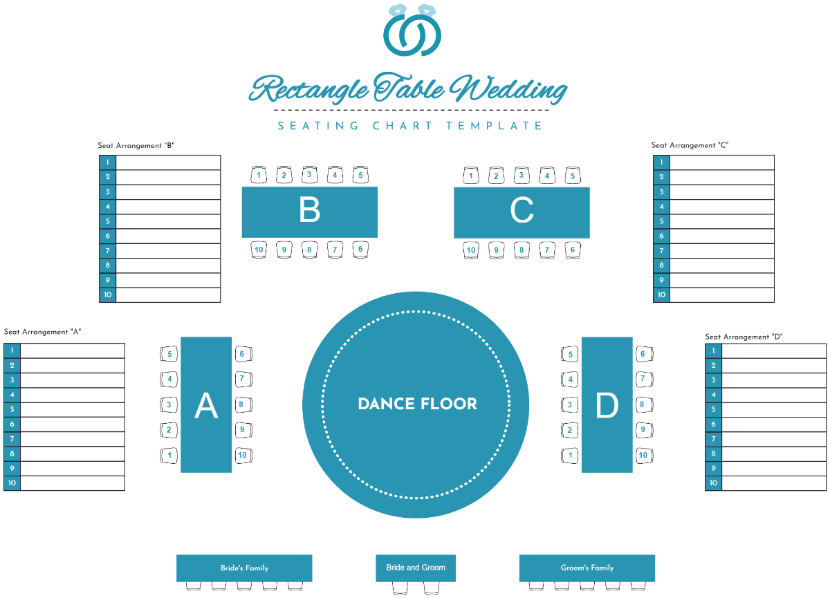 Free Wedding Seating Chart Templates Editable And Printable Free Wedding Seating Chart Templates Editable And Printable