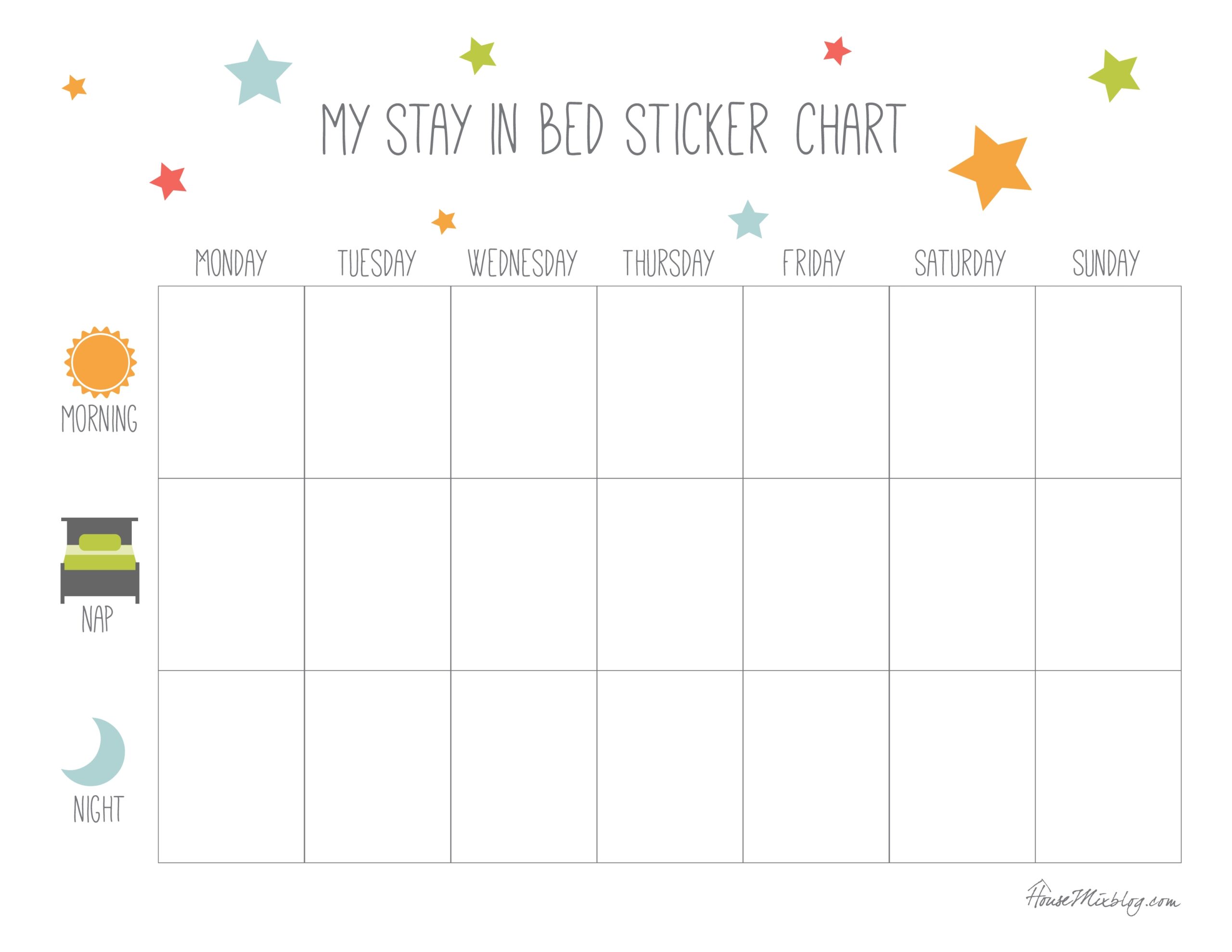 Bedtime Reward Chart When A Child Won T Stay In Bed Simply Sweet Days