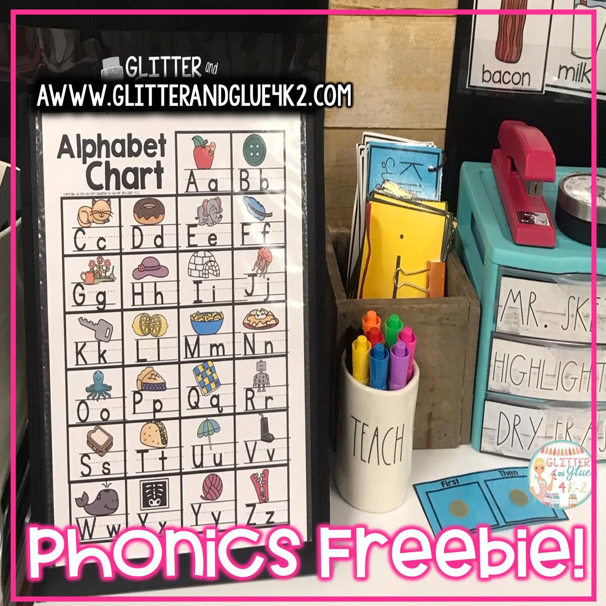 Glitter And Glue 4 K 2 Phonics Sound Chart More Free Printable For Small Groups Glitter And Glue 4 K 2 Phonics Sound Chart More Free Printable For Small Groups