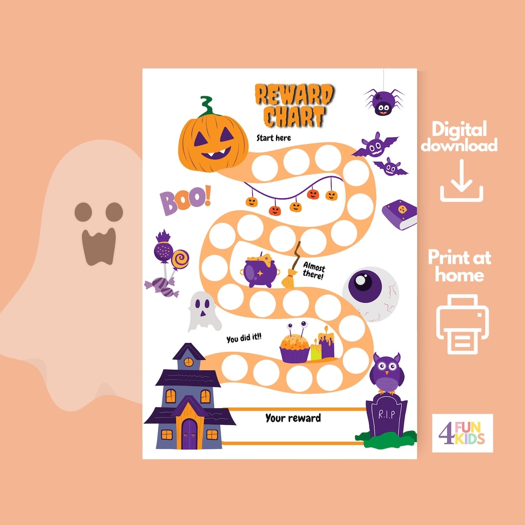 HALLOWEEN Reward Chart Printable Halloween Behavior Chart Daily Chore Chart Kids Routine Sticker Chart Halloween Reward Countdown Etsy HALLOWEEN Reward Chart Printable Halloween Behavior Chart Daily Chore Chart Kids Routine Sticker Chart Halloween Reward Countdown Etsy