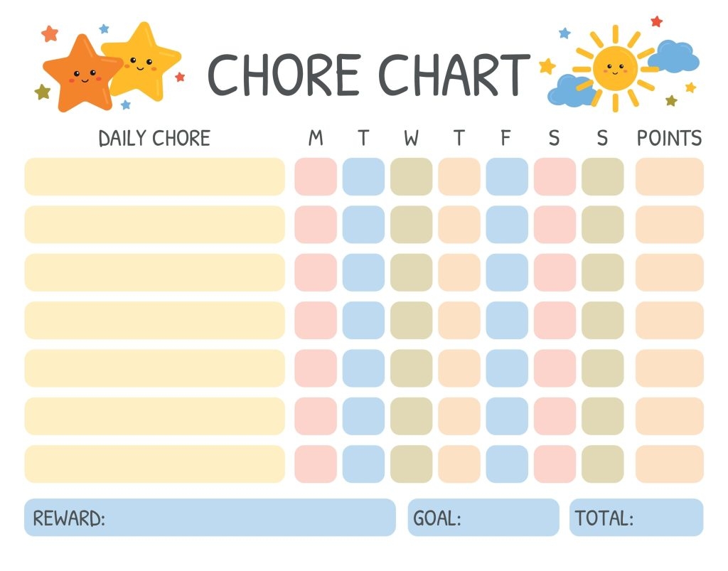 22 Printable Reward Charts For Kids PDF Excel Word
