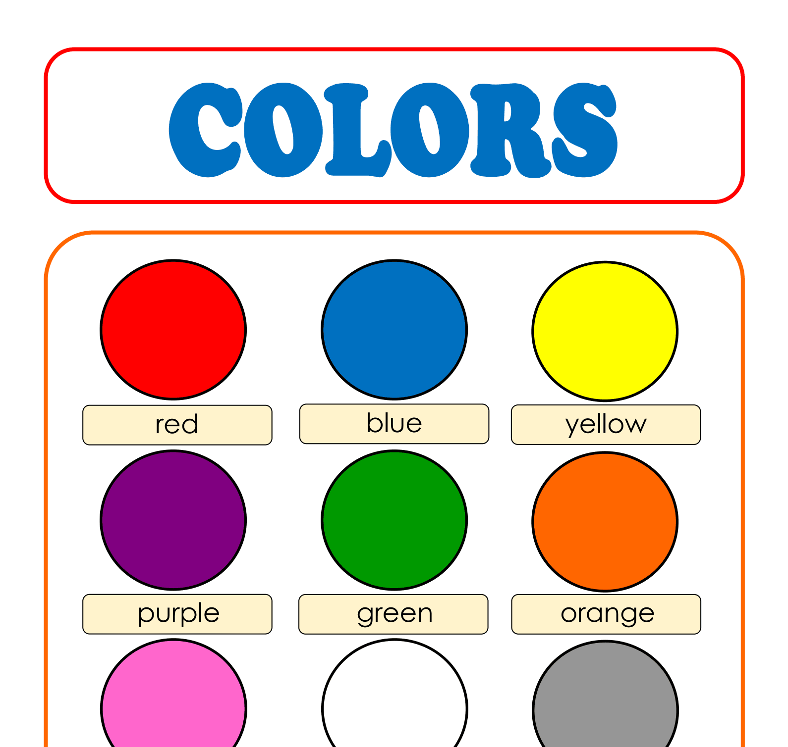 Instant Download Toddler Printable Color Chart By Kateferreros Raket PH Instant Download Toddler Printable Color Chart By Kateferreros Raket PH