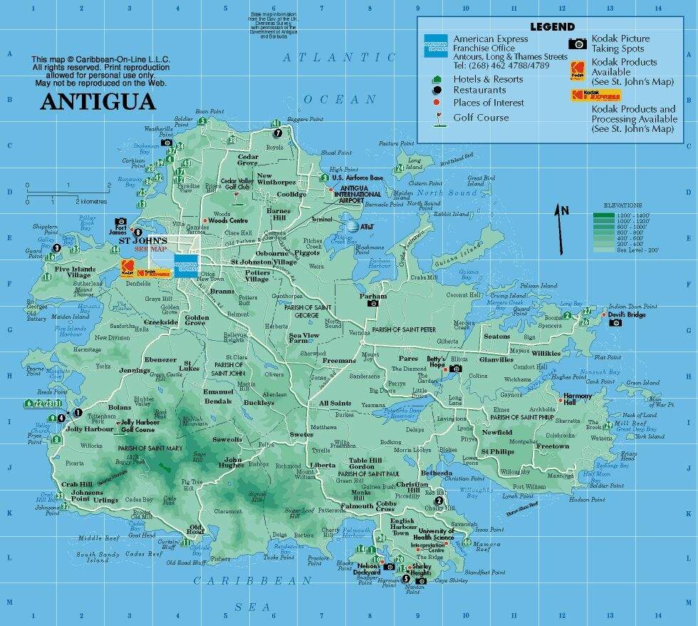 Caribbean Map Collection Printable GIS Geography