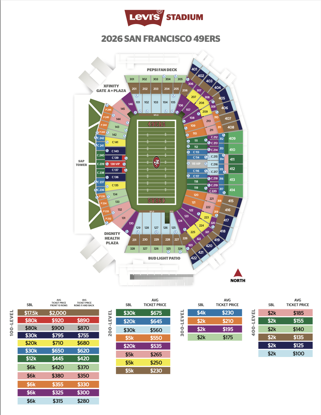 Levi S Stadium Seating Map Levi S Stadium Levi S Stadium Seating Map Levi S Stadium