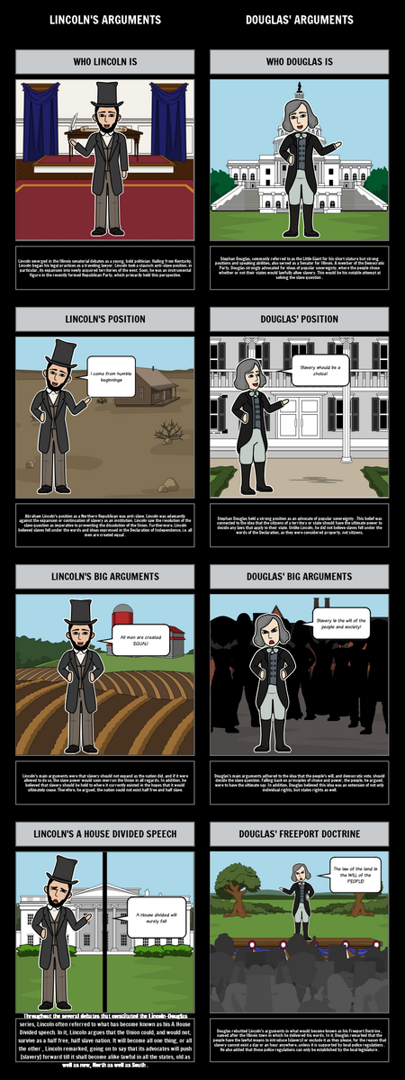 Lincoln Douglas Debates Storyboard That Lesson Plans Lincoln Douglas Debates Storyboard That Lesson Plans