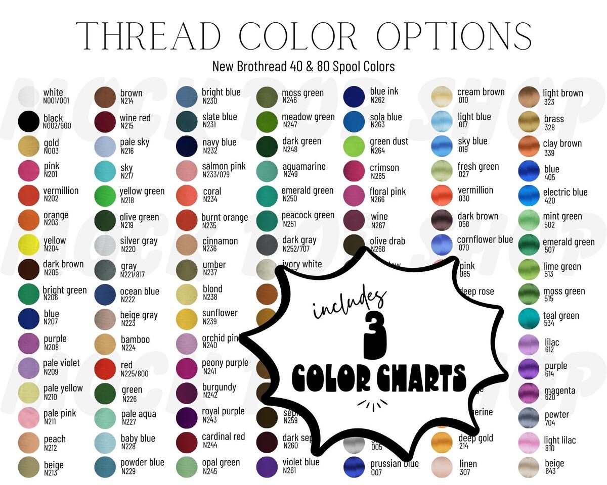 New Brothread 40 80 Thread Colors Editable Embroidery Thread Color Chart Canva Template Etsy New Brothread 40 80 Thread Colors Editable Embroidery Thread Color Chart Canva Template Etsy