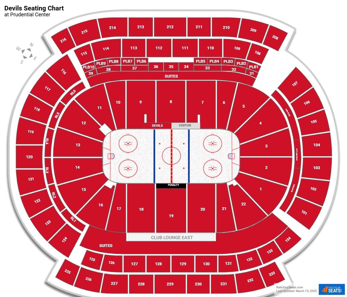 New Jersey Devils Seating Chart RateYourSeats