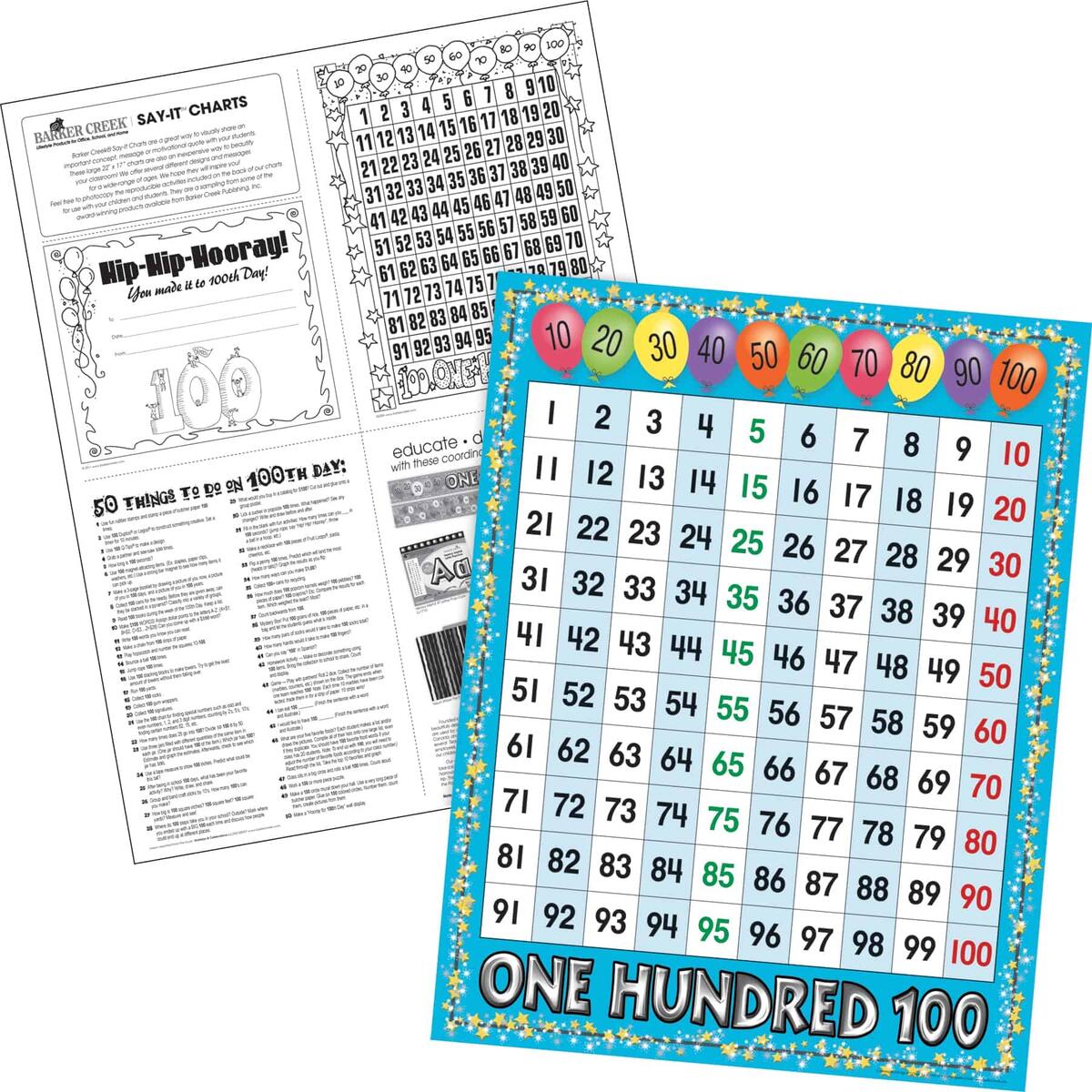 Number Grids Instructional Chart 2 Set Barker Creek Publishing Free Printable Number Charts And 100 Charts For Counting Skip Worksheets Library