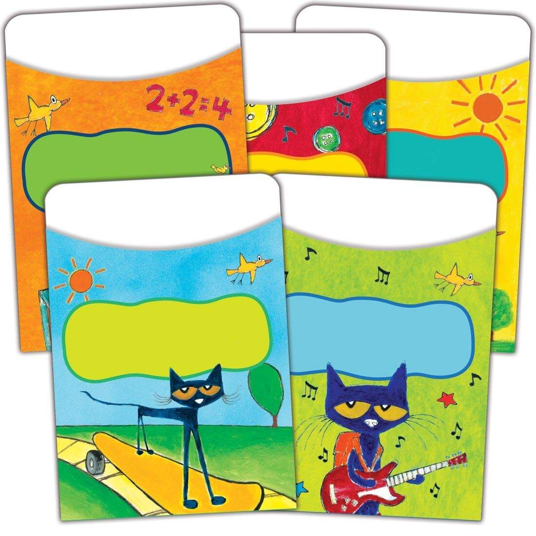 Pete The Cat Library Pockets By Edupress