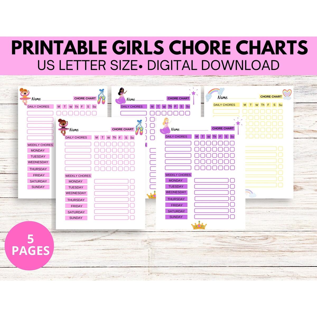 Potty Training Chart Printables Mess For Less