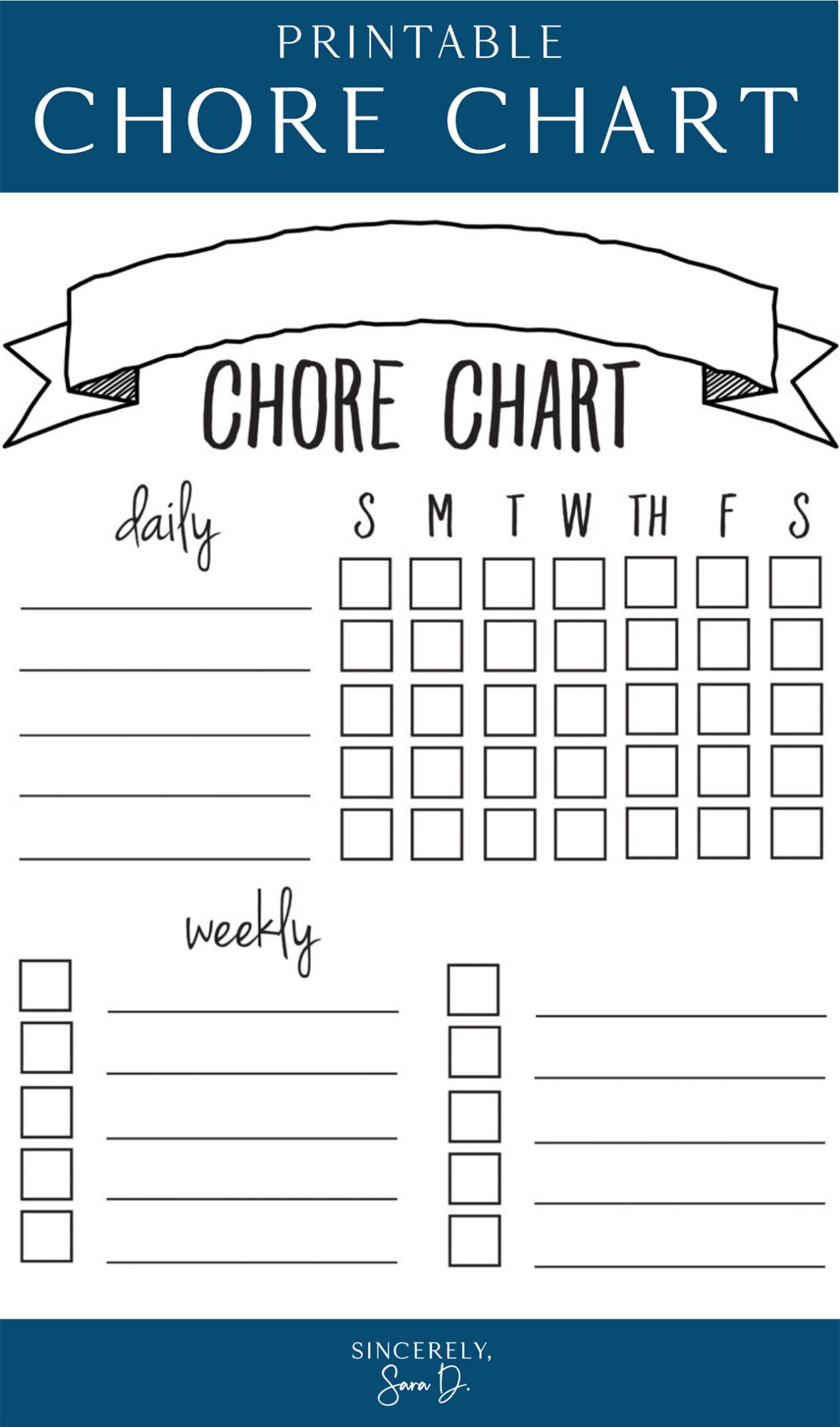 Printable Chore Chart Sincerely Sara D Home Decor DIY Projects 10 Free Printable Chore Charts IMOM