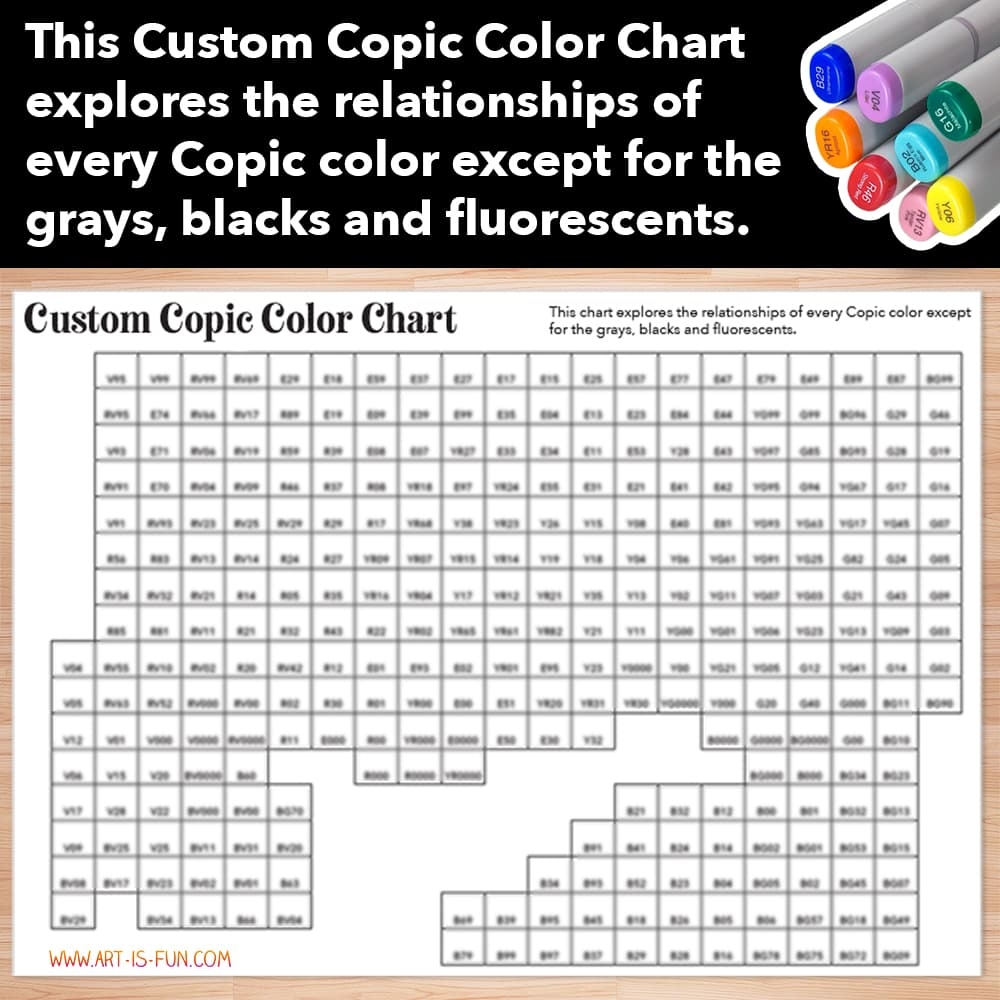 Printable Copic Hex Chart Copic Marker Color Wheel Copic Marker Color Wheel 2025