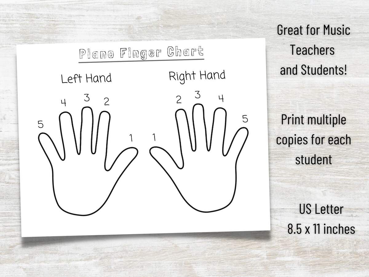 Printable Piano Finger Handout Digital Download 8 5 X 11 Inches Etsy Printable Piano Finger Handout Digital Download 8 5 X 11 Inches Etsy