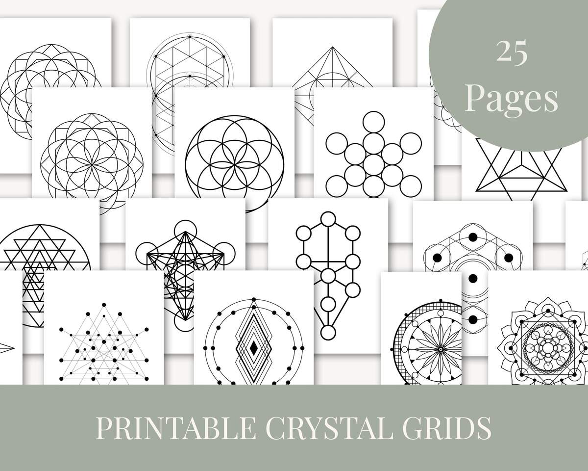 Printable Sacred Geometry Etsy