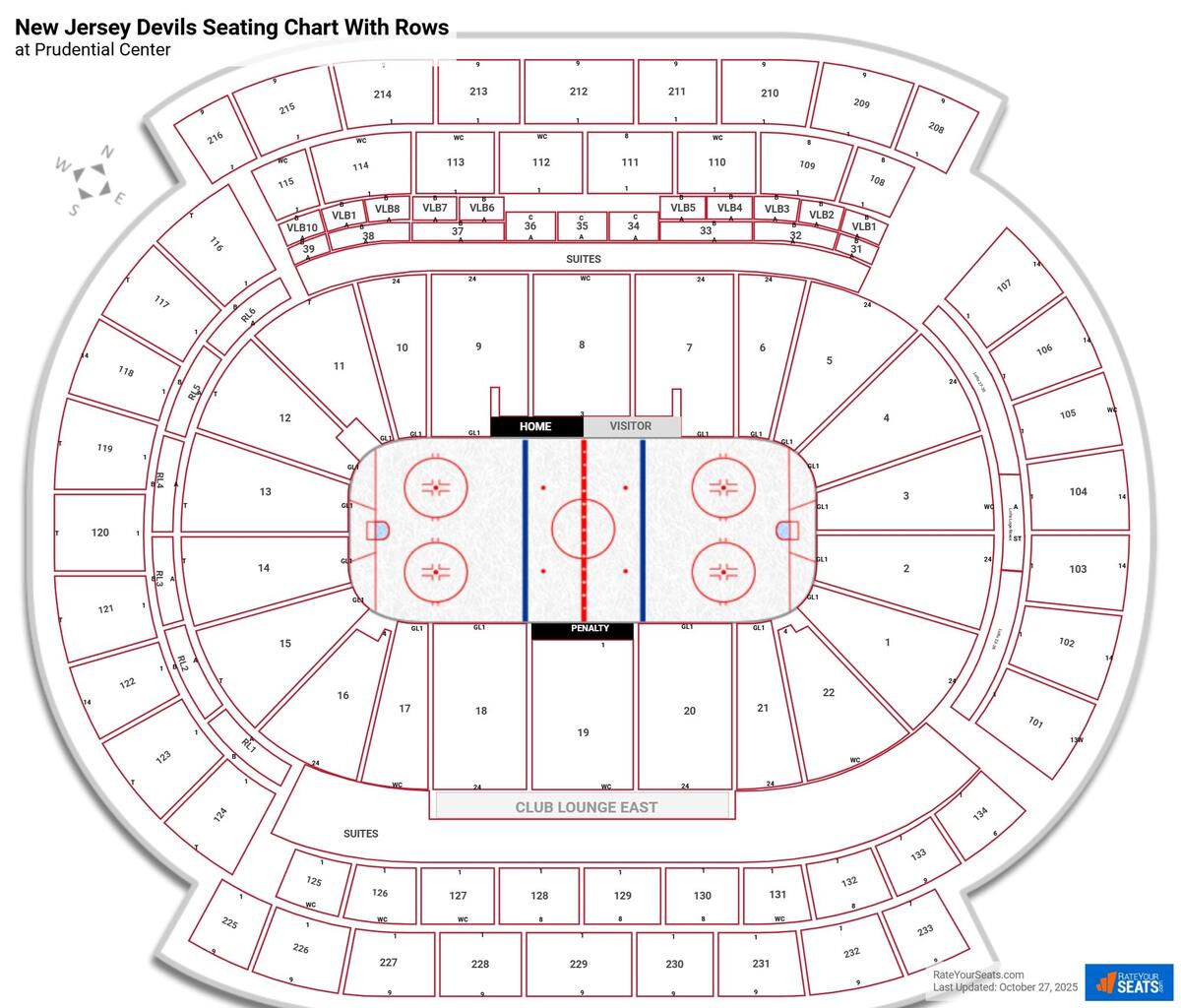 Prudential Center Seating Charts RateYourSeats