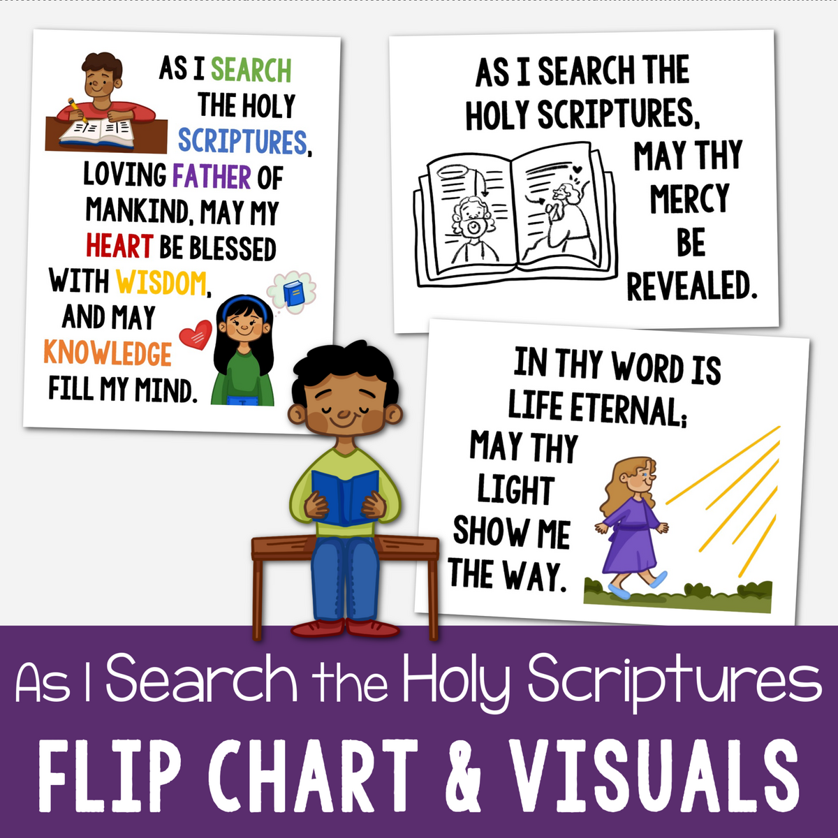 Shop As I Search The Holy Scriptures Flip Chart Primary Singing