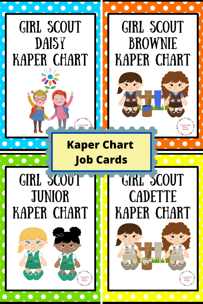 Simple Girl Scout Kaper Charts Troop Leader