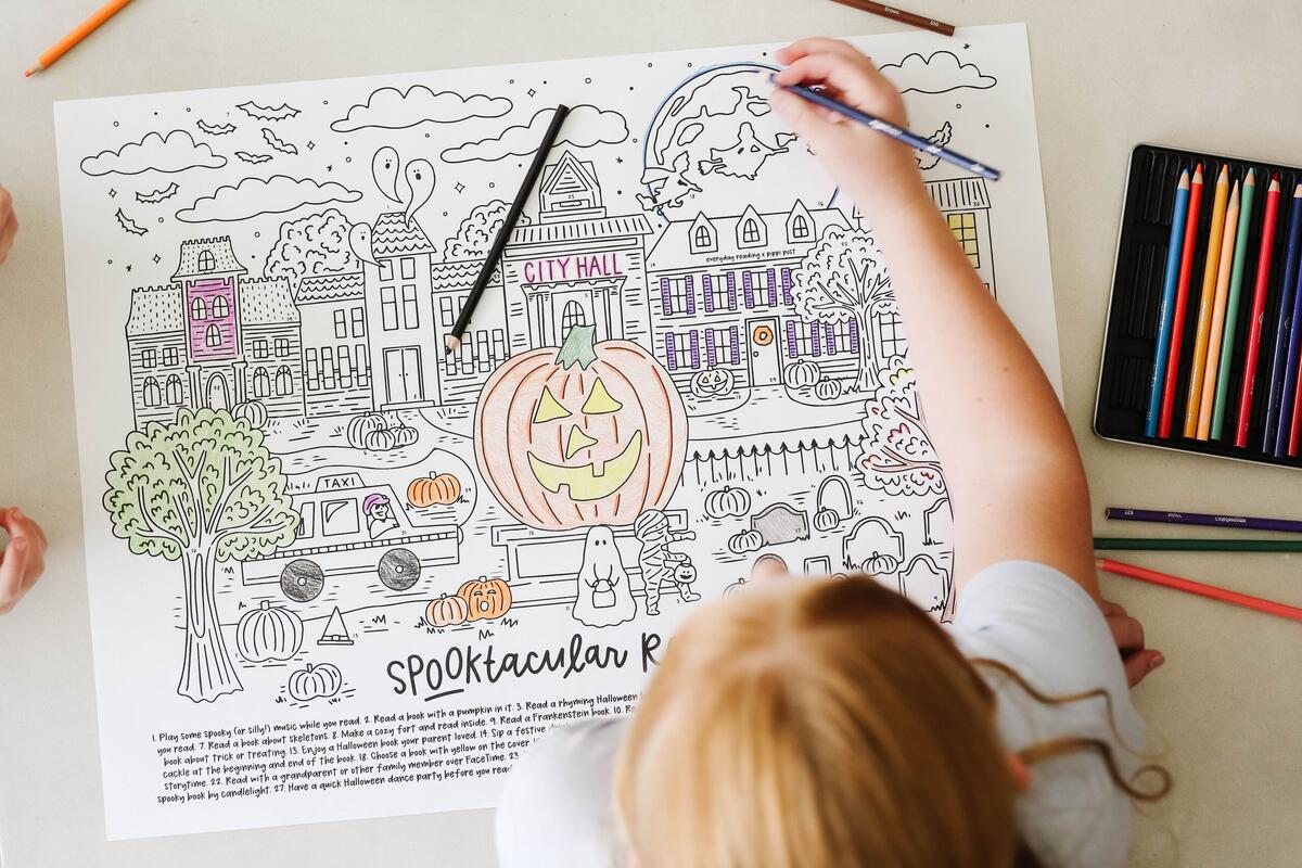 The Free Halloween Scene Calendar Everyday Reading
