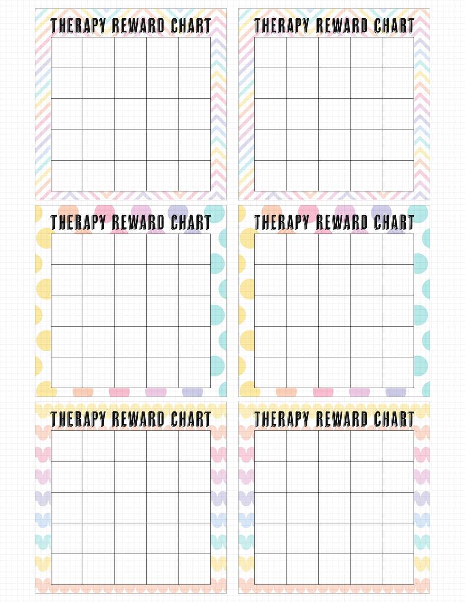 Therapy Tracker Chart Printable Rewards Chart Speech Therapy Occupational Therapy Rewards Behavior Tracking Cards Etsy